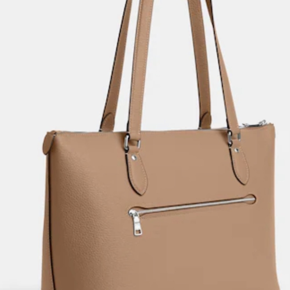 NWT Gallery Tote With Coach Heritage - Picture 3 of 14